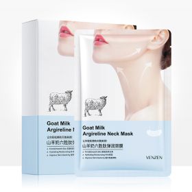 10pcs Goat Milk Hexapeptide Neck Mask Collagen Skin Care