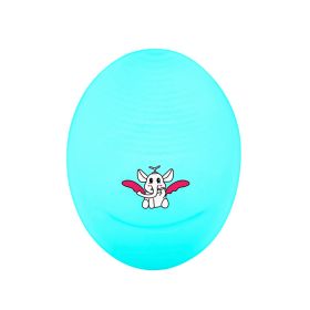 Electric Bamboo Charcoal Silicone Cleansing Instrument (Option: Egg blue)