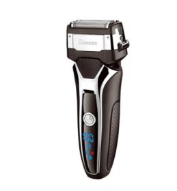 LCD Digital Display Electric Razor Reciprocating Rechargeable Shaver (Option: US)