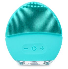 Electric Facial Cleansing Brush (Color: Blue)
