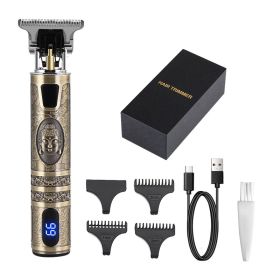 Fashion Retro Rechargeable Electric Clippers (Option: Buddha head-USB)