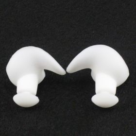 Swimming Silicone Spiral Ear Plugs (Color: White)