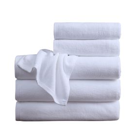 Cotton White Bath Towel Special Soft Bed Towel Cotton Thickened Absorbent (Option: 600g grams 32shares 180x80)