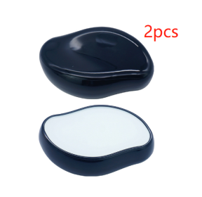 Crystal Physical Hair Eraser Painless Safe Epilator Easy Cleaning Reusable Body Beauty Depilation Tool (Option: Black-2PCS)