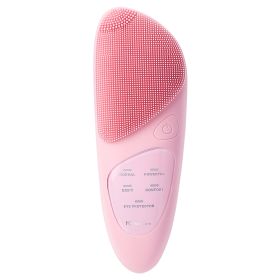 Simple Household Silicone Heating Beauty Instrument (Option: PinkA-USB)