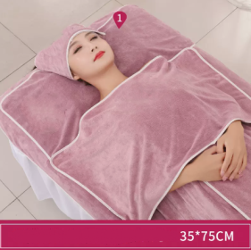 Towel Skin Management Pack Turban Absorbent Quick Dry Make Bed Queen Size (Option: Coral violet-Pillow towel 35x75cm)