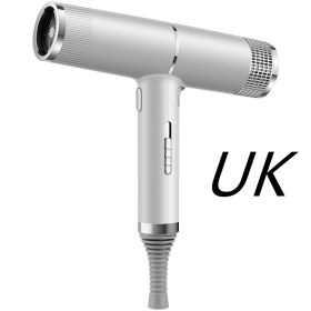 New Concept Hair Dryer Household Hair Dryer (Option: Silver-UK-Color box)