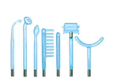 High Frequency Electrotherapy Instrument Glass Tube Accessories (Option: Blue light-Seven piece set)