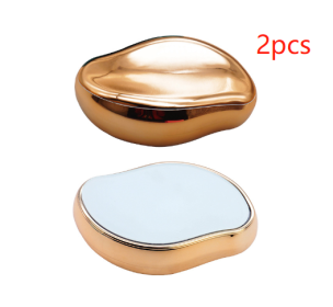 Crystal Physical Hair Eraser Painless Safe Epilator Easy Cleaning Reusable Body Beauty Depilation Tool (Option: Gold-2PCS)