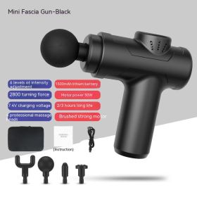 Charging Portable Vibration Mini Massage Gun (Option: 8211 Black Storage Box)