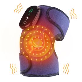 LED Red Light Heating Massage Knee Pads (Option: Blue-USB)